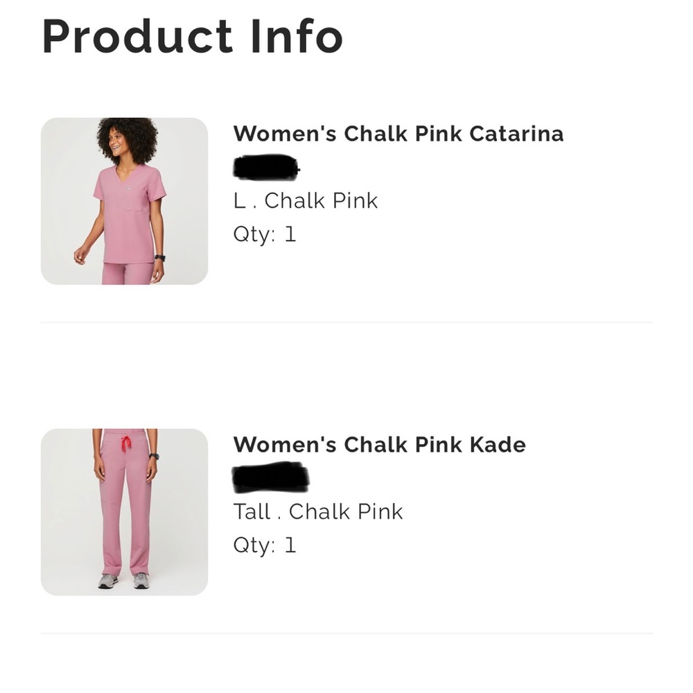 Large top and large tall bottoms chalk pink figs set